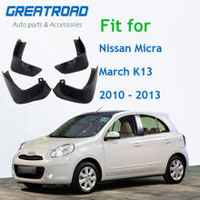Guardabarros delanteros y traseros para coche Nissan Micra / March K13, 2010, 2011, 2012, 2013 2024 - compra barato