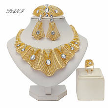 Fani 2021 dubai gold colorful jewelry set italian Bridal jewelry set nigerian wedding woman accessories jewelry set Wholesale 2024 - buy cheap