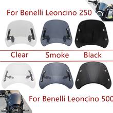 1pcs Motorcycle Front Windshield Windscreen Wind Deflector For Benelli Leoncino 500 250 For Benelli Leoncino 250 2024 - buy cheap