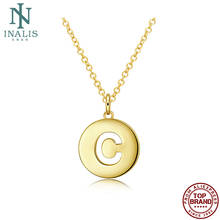 INALIS Hollow Out Letter C Women Necklaces Gold Color Circle Design Pendant Necklace Fashion Jewelry Romantic Prom Gift Hot Sale 2024 - buy cheap