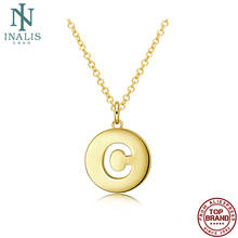 INALIS-collar con colgante con letra C para mujer, Color dorado, diseño de círculo, joyería de moda, regalo romántico de graduación, gran oferta 2024 - compra barato