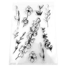 Flower Silicone Clear Seal Stamp DIY Scrapbooking Embossing Photo Album Decorative Paper Card Craft Art Handmade Gift 2024 - buy cheap