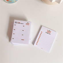 ​ins Cute Simple Style Cherry Grid Stripe To Do List 50sheets Kawaii Stationery Weekly Planner Stickers Memo Pad School Notebook 2024 - buy cheap