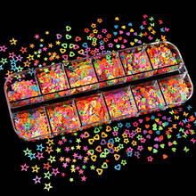 Lentejuelas fluorescentes para decoración de uñas, efecto neón, efecto mariposa, copos de purpurina, camaleón, accesorios para manicura 2024 - compra barato