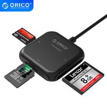 ORICO-lector de tarjetas 4 en 1 USB 3,0, multimemoria Flash, para TF, SD, MS, CF, portátil, OTG, lectura de tarjetas, USB 3,0 2024 - compra barato