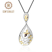 GEM'S BALLET Bee-colgante de Plata de Ley 925 con piedra preciosa, colección de miel, 0.21Ct, cuarzo ahumado Natural, joyería fina 2024 - compra barato