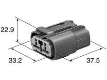 Conector para automóvel com terminais e selos, conector de 2 pinos de 7.8mm fêmea para interior automotivo, série samsung dl 6195-0060 2024 - compre barato