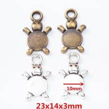 20pcs tortoise zinc alloy charms pendant suitable for DIY Bracelet Necklace metal jewelry accessories 7282 2024 - buy cheap