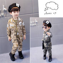 Disfraz de Joong Ki para niños, Conjunto de Policía de camuflaje, Halloween, fiesta de Cosplay, militar, envío gratis 2024 - compra barato