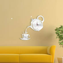 3D часы настенные часы с зеркальной поверхностью офисные украшения гостиной Акриловые DIY тихий креативный домашний декор праздничный дизайн интерьера 2024 - купить недорого