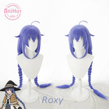 Roxy-peruca de cosplay melhor cavada, azul, resistente ao calor, sintética, roxy 2024 - compre barato