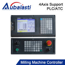 Controlador de 4 eixos para máquina fresadora profissional, suporte de função plc e atc + cabo de dados + fonte de alimentação 2024 - compre barato