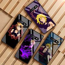 Seven Deadly Sins-funda de vidrio templado para Samsung, carcasa de vidrio templado para Samsung Galaxy S8, S9, S10, S20 Plus, J4, J6, J8 2018, NOTE 8, 9, 10, DIY 2024 - compra barato