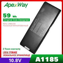 10,8 V/11,1 V 60 WH ноутбук черный аккумулятор для APPLE MacBook A1185 MA566 ASMB016 MA472 A1181 MA701 mid-2009 2024 - купить недорого