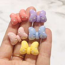 20PCS Cute Bow-knot Colorful Resin Charms Pendants Phone Decor Findings Hair Accessory Making DIY Craft Supplies 2024 - buy cheap