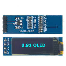 10pcs  0.91 inch OLED module  0.91" blue OLED 128X32 OLED LCD LED Display Module 0.91" IIC Communicate C34 blue color 2024 - buy cheap
