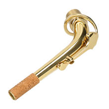 Muslady-Cuello de saxofón Alto, accesorio de latón curvado, parte de repuesto 2024 - compra barato