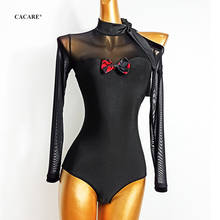 Leotard Women Bodysuit for Ballroom Dance Competition Dresses Waltz Latin Tango Dresses Standard Flamenco Costume Body D0815 2024 - buy cheap