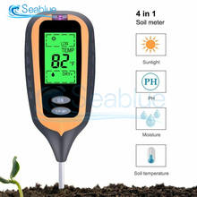 4 in 1 Digital Soil Moisture Meter PH Meter Temperature Sunlight Tester For Garden Farm Lawn Plant Tool With LCD Displayer 2024 - buy cheap