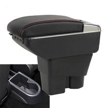 Leather Car Center Console Armrest Box for Volkswagen VW Santana / Jetta 2013 2014 2015 2016 Armrests with USB Free Shipping 2024 - buy cheap