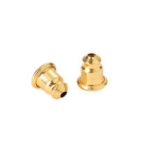 200 PCS Alloy Bullet Shiny Earring Backs Caps Earrings Back Stoppers For DIY Parts Jewelry Making Ear Post Findings 2024 - buy cheap
