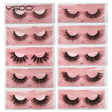 YSDO 1 pair 3d mink false eyelashes natural long mink lashes cruelty free lashes eyelashes maquiagem soft wispy lashes faux cils 2024 - buy cheap