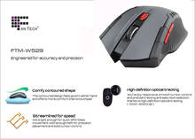 Portable Optical Mini Wireless Mouse USB Receiver 2.4Ghz 6Keys 2400DPI Gray Gaming Mouse For PC Computer Laptop 20Jun9 2024 - buy cheap