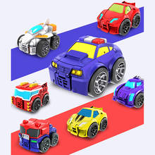 7 видов стилей Мини Милая деформируемая игрушка автомобиль робот карманная игрушка деформация робот Осенняя устойчивая детская игрушка 2024 - купить недорого