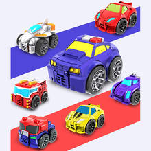 7 Styles Mini Cute Deformable Toy Car Robot Pocket Toy Deformation Robot Fall resistant Baby Toy 2024 - buy cheap