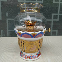 Taoíst supplies-lámpara de aceite de siete estrellas, lámpara de Bagua de cerámica a prueba de viento, lámpara de aceite, Bagua 2024 - compra barato