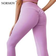 NORMOV Women's Leggings Push Up High Waist Workout Leggings Women Solid Color Athletic Fitness Legging 2024 - buy cheap