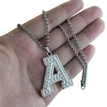 Ожерелье с подвеской в виде букв и жемчуга, Стразы 26 алфавитов, A-Z 2024 - купить недорого