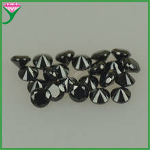 Gemas redondas de piedra espinela negra Natural, 0,8 ~ 3mm, 5A, corte brillante, corte a máquina, para joyería artesanal 2024 - compra barato