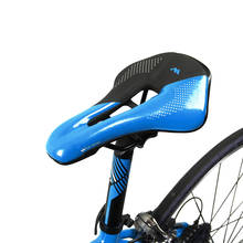 Sillín de cuero sintético para bicicleta de montaña, asiento grueso suave y transpirable, hueco, accesorios 2024 - compra barato
