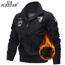 UAICESTAR Winter Jacket Men's 2020 New Brand Thicken Warm Fleece Parkas Coat Casual Fashion Slim Embroidery Men Autumn Jackets 2024 - buy cheap