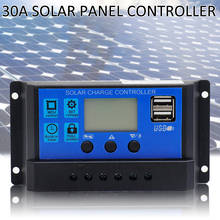 30a 12v/24v led solar regulador de carga da bateria usb painel controlador para sistema de energia solar lâmpada de rua solar 2024 - compre barato
