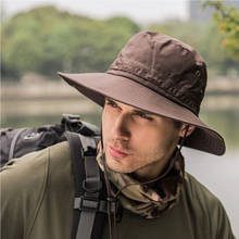 Hirigin Boonie Bucket Hat 2020 Fishing Cap Hiking Hunting Brim Safari Summer Men Sun Hat Outdoor Folding Fisherman Hat 2024 - buy cheap