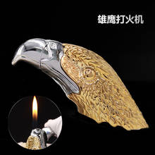 Torch Gas Eagle Lighter Turbocharged Free Refillable Butane Gas Metal Lighter Single Flame Creative Funny Cigar Accessory Gift 2024 - buy cheap
