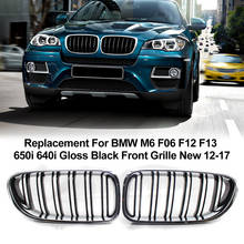 Recambio de rejilla delantera para BMW, accesorio de color negro brillante, modelos M6, F06, F12, F13, 650i, 640i, 12-17 2024 - compra barato