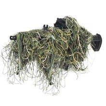 1.2m airsoft caça cordas cegas camuflagem ghillie terno acessórios de fibra sintética elástica mlitary cs caça cego arma envoltórios 2024 - compre barato