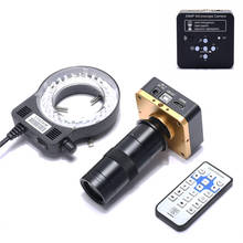 Anillo de luz LED para soldadura de reparación móvil, lente objetivo de 56, 34MP, Compatible con HDMI, cámara de microscopio Industrial Digital USB, 100X 2024 - compra barato