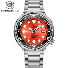 STEELDIVE NH35 Mechanical Wristwatch New Fashion Colorful Dial Watch Automatic Mechanical Auto Date Waterproof Luminous Watches 2024 - buy cheap
