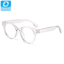 Óculos unissex com armação de antiluz azul, óculos para homens e mulheres com design vintage, computador transparente, metal 2024 - compre barato