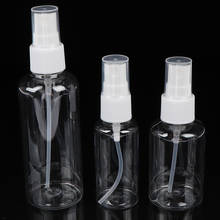 Botella de espray de plástico transparente, botella de espray transparente, 30ml, 50ml, 100 ml, rellenable, envase cosméticos vacío 2024 - compra barato