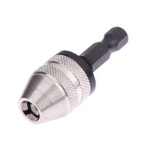 Para 1/4 "keyless broca chuck hex haste adaptador conversor 0.3mm-3mm 2024 - compre barato