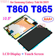 Pantalla LCD AAA + para Samsung Galaxy Tab S6, montaje de digitalizador con pantalla táctil, 10,5 pulgadas, T860, T865, 2019 2024 - compra barato