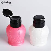 Rolabling 250ml Empty Pump Alcohol Liquid Dispenser Press Bottle Nail Polish Remover Cleaner Bottle Make up Refillable Container 2024 - buy cheap