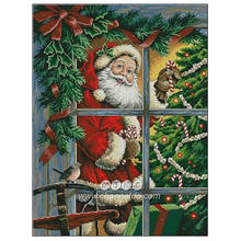 Top Quality Beautiful Lovely Counted Cross Stitch Kit Candy Cane Santa Christmas Tree Tradition Holiday dim 08734 2024 - buy cheap