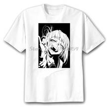 Camiseta Kawaii Himiko Toga Harajuku Unisex, Camiseta con estampado de My Hero Academia, camisetas informales de algodón para hombres 2024 - compra barato