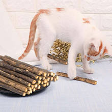 Lanches de hortelã para gato, 24 peças 12cm palito para molar fazer gatinho preguiçoso manter brinquedo gengiva escova de limpeza de dentes 2024 - compre barato